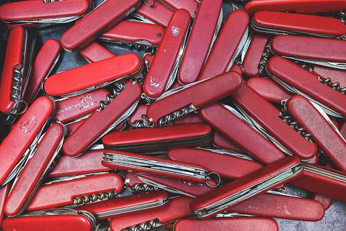 amsterdam red Swiss pocket knife lot netherlands